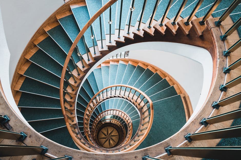 Sauberes Treppenhaus in Mehrfamilienhaus